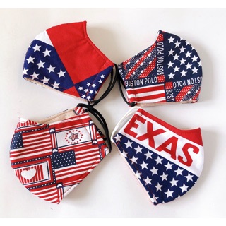 Khẩu trang vải cờ Mỹ