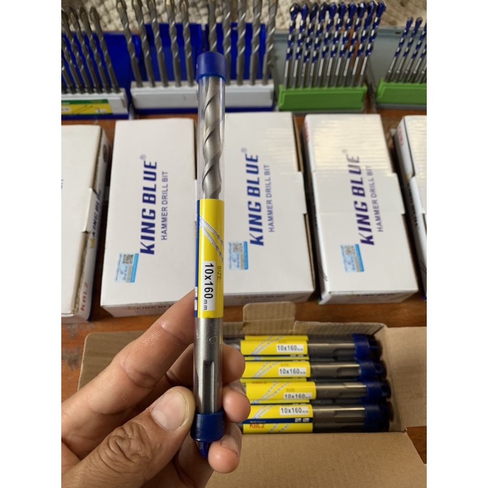 Mũi khoan bê tông khoan tường chuôi gài King Blue chất lượng cao