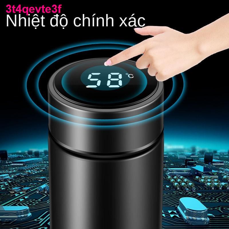 chai tràCốc cách nhiệt đo độ thông minh, nước pha trà cao cấp, quà tặng doanh nghiệp inox 304, logo tùy chỉnh