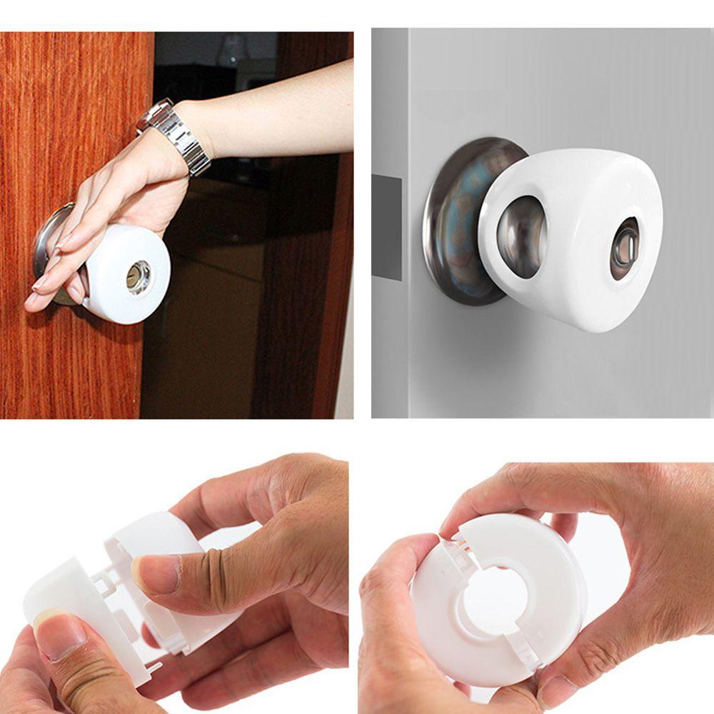 Vỏ Bọc Tay Nắm Cửa Bằng Nhựa Chống Va Chạm Bảo Vệ An Toàn Cho Bé Nhiều Màu Sắc