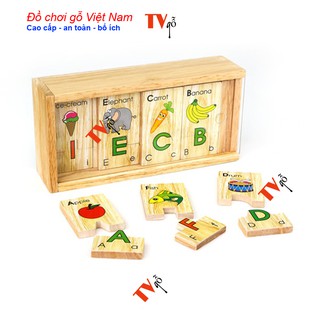 Bộ Ghép Hình Học Chữ và Bảng Chữ Cái Tiếng Anh Winwintoys