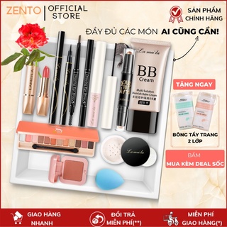 Bộ trang điểm mỹ phẩm đầy đủ 10 món Lameila từ a đến z, bộ makeup kết hợp đầm nữ, giày nữ xinh xắn