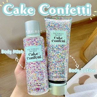 Xịt Thơm Toàn Thân VICTORIA’S SECRET CAKE CONFETTI 250ML Phiên Bản Giới Hạn Lưu Hương Lâu Xịt Thơm Vic Body Mist Lotion