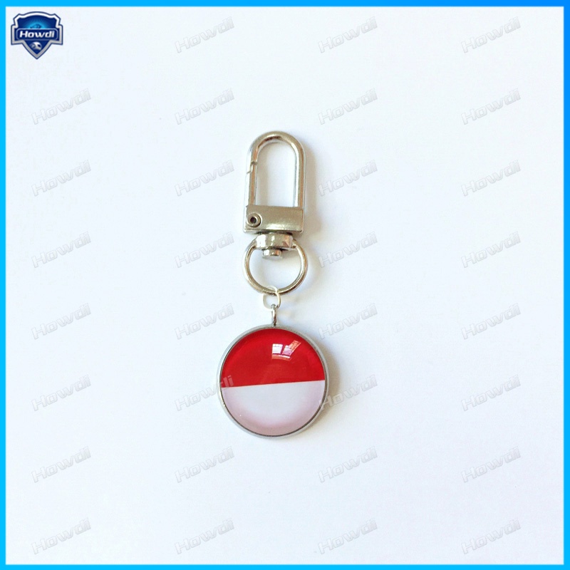 Móc Khóa Kim Loại Hình Lá Cờ Các Nước