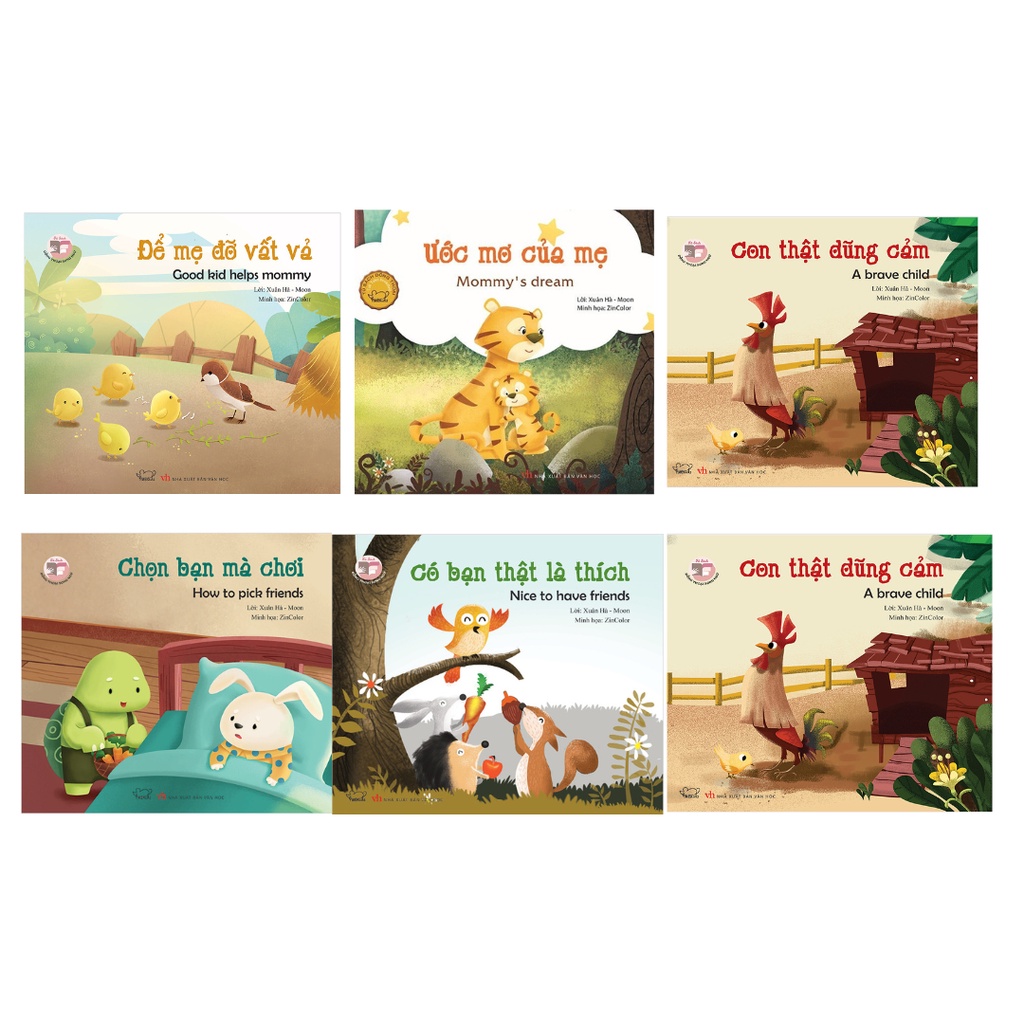 Sách Combo 6 Cuốn Đồng thoại song ngữ Việt - Anh pm