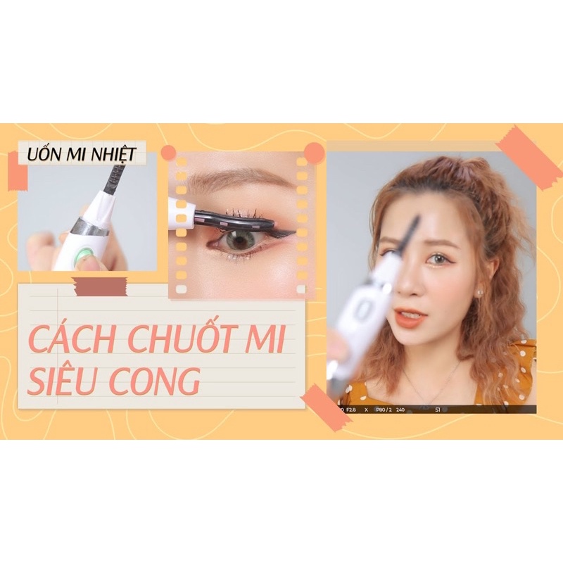 Máy uốn mi nhiệt siêu cong và cong lâu gấp 10 lần kẹp uốn mi thông thường Mewlig