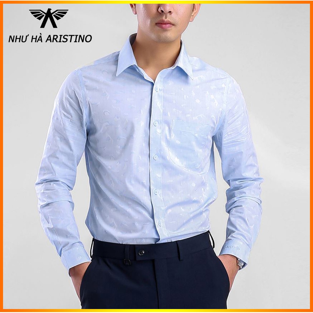 Áo Sơ Mi Aristino ALS35907 Chất Liệu Sợi Sồi Thấm Hút Mồ Hôi có 40-41-42-43