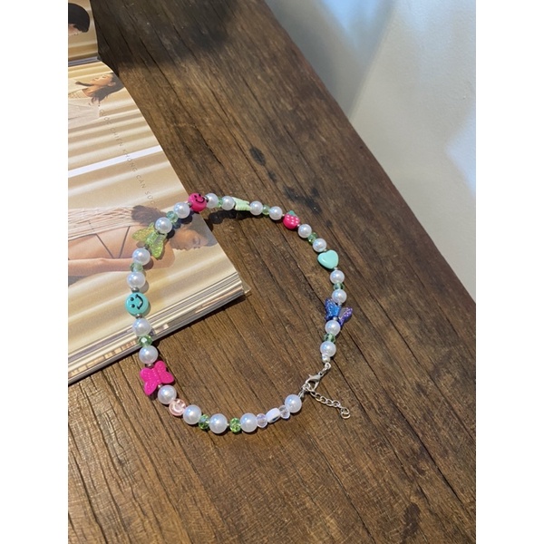 [368]Vòng cổ charm màu