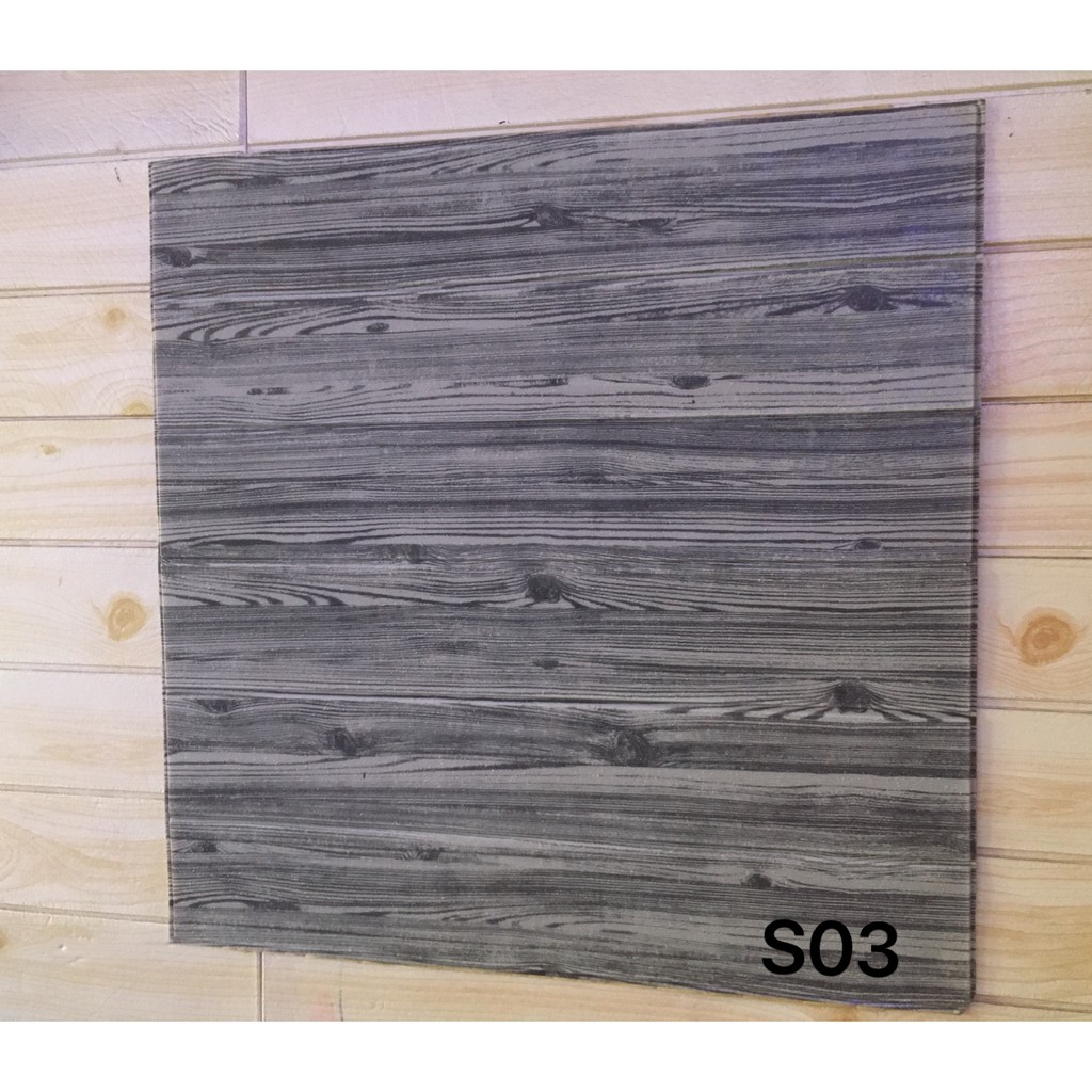 XỐP DÁN TƯỜNG VÂN GỖ 70 x 70 đẹp dễ trang trí