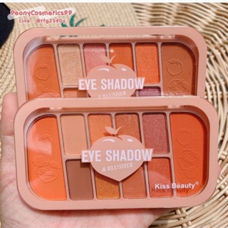 BẢNG MẮT + MÀU MÁ TONE TRÁI CAM ĐÀO KISS BEAUTY