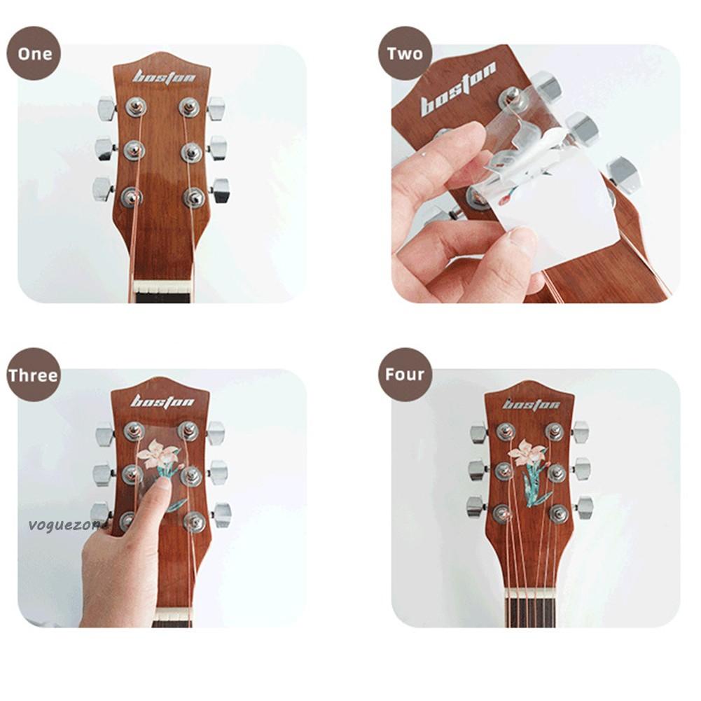#VOGUEZ#Guitar Sticker Decal Blue Rose Decal Guitar Guitar Neck Headstock Sticker