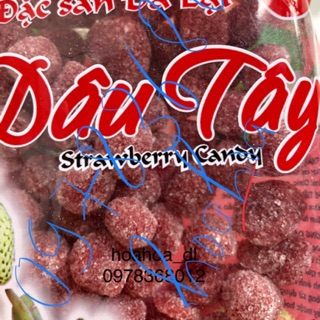 Kẹo mứt dâu tây Đà Lạt.Giá 25k/gói 200gr