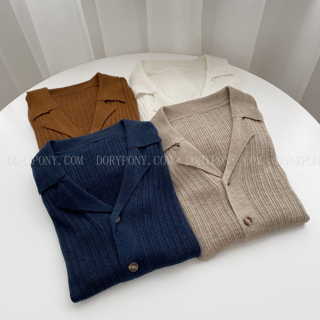Best Seller - Áo Sơ Mi Len Dài Tay Giảm Béo Tôn Dáng DORY&PONY Cardigan - A140 (5 Màu - Hàng công ty loại 1) | BigBuy360 - bigbuy360.vn