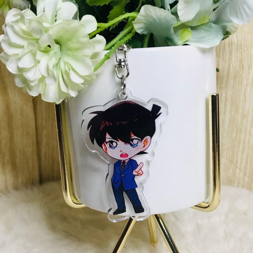 (new) ( Mica trong ) Móc khóa Conan Thám Tử Lừng Danh quà tặng xinh xắn dễ thương anime chibi