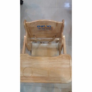 GHẾ ĂN DẶM GỖ ĐẠI VĨ CHO BÉ