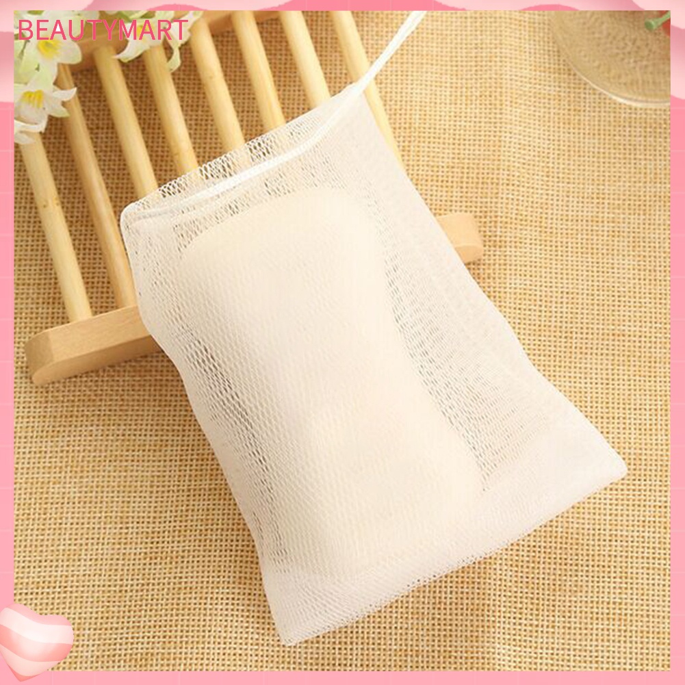 Bộ 2 Túi Lưới Đựng Xà Phòng Rửa Mặt Tạo Bọt Tiện Dụng