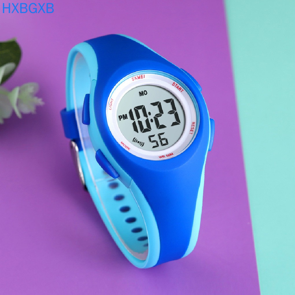 Đồng Hồ Điện Tử Chống Nước Màn Hình Lcd Cho Bé