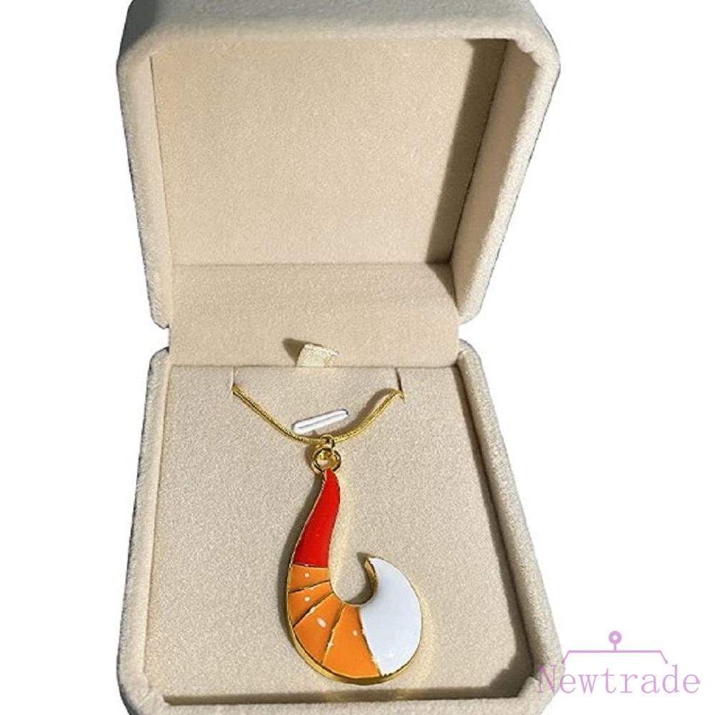 ♈ Popular Ladybug girl Marina golden fox tail necklace shrimp hook pendant cartoon gi