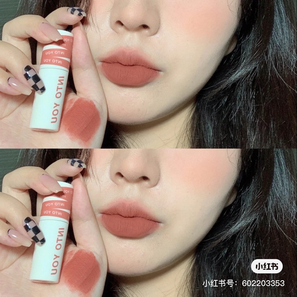 Son nội địa trung son kem lì into you son lì không trôi chính hãng son nội địa trung lâu trôi mềm mịn into you EM08 EM23