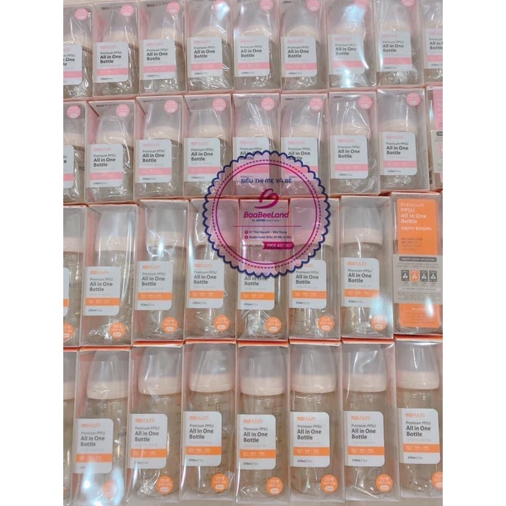 Bình và núm ti Moyuum nội địa Hàn - BAABEELAND