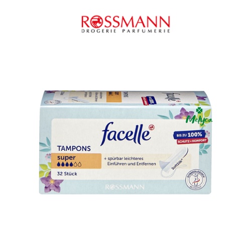 Tampon băng vệ sinh Facelle hàng Đức chính hãng, đủ size - Shop Melyca