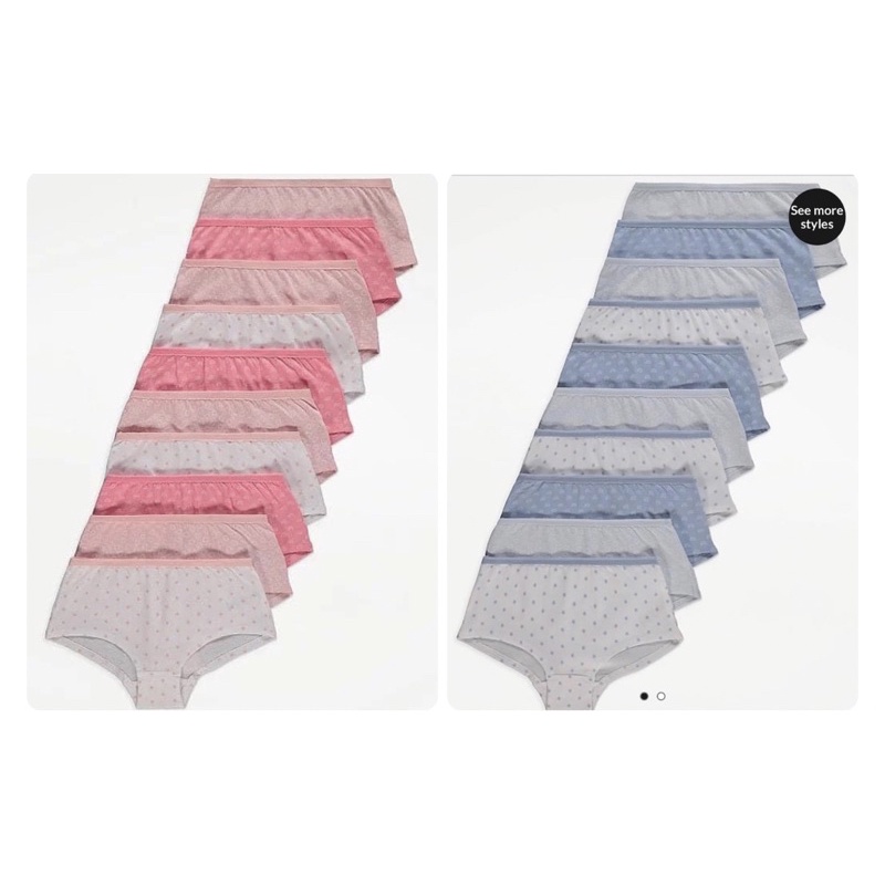 Set 5 quần chip đùi bé gái George UK