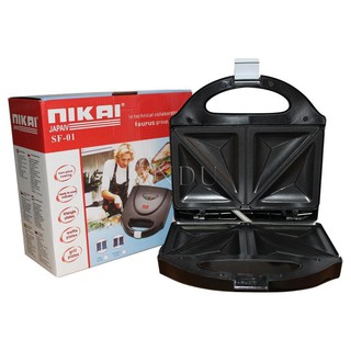 Máy nướng bánh mỳ sandwich nikai [mã fashion10k hoàn 10k cho đơn hàng
