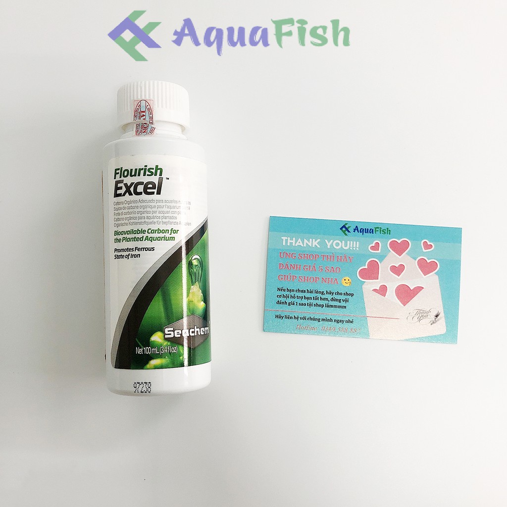 Dung Dịch Diệt Rêu Và Ức Chế Rêu Hại Excel 500ml, 250ml, 100ml Giúp Nước Bể Cá Trong Sạch