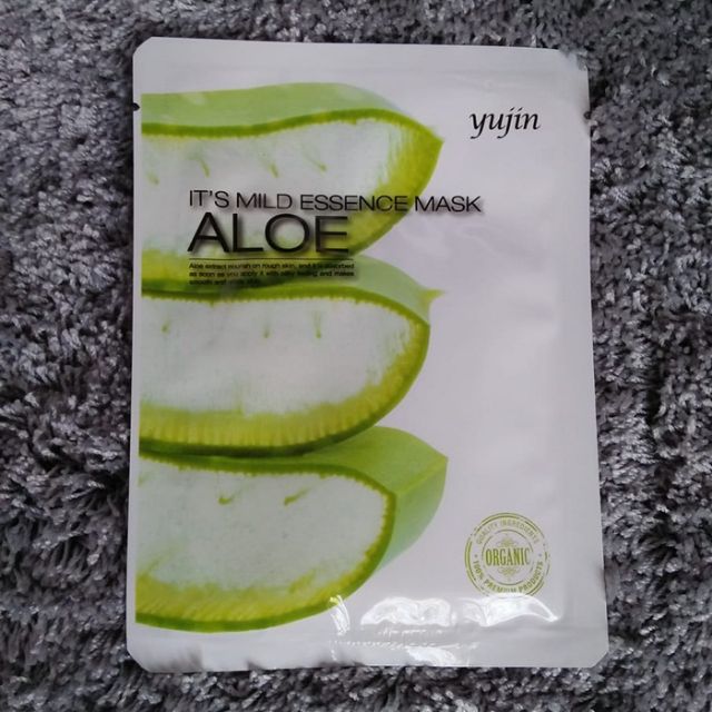 10 Mặt Nạ Lô Hội dưỡng da Yujin It’s Mild Essence Mask Aloe