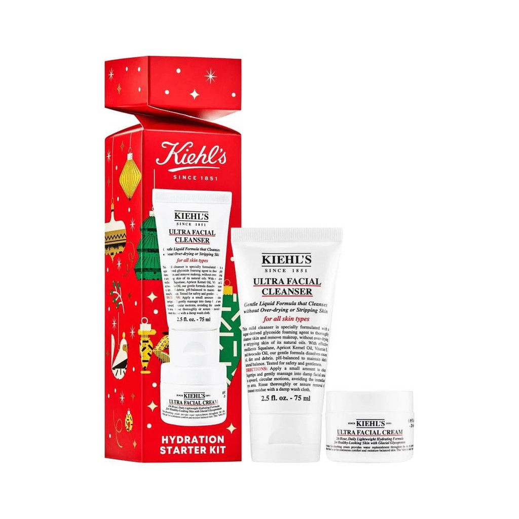 Set Dưỡng Da Kiehls Hydration Starter Kit (Gồm Sữa Rủa Mặt Và Kem Dưỡng)