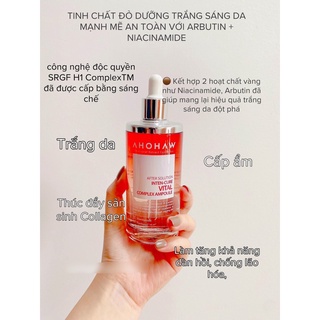 Serum trắng da siêu tốc Ahohaw đỏ