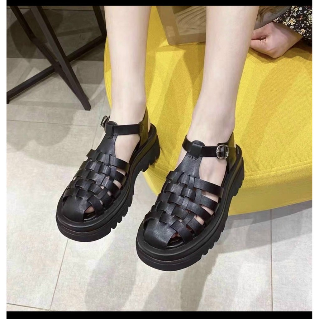 Sandal rọ Quảng Châu chất nhựa đúc cao cấp đế thô 5p lên chân chất lừ | BigBuy360 - bigbuy360.vn