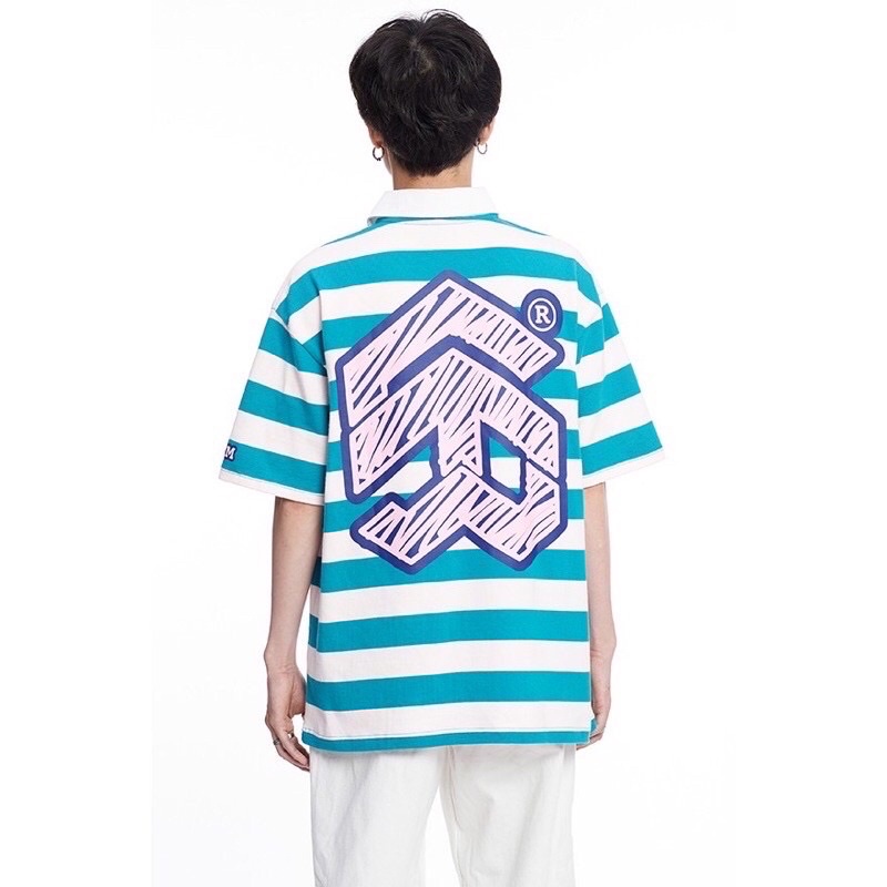 Áo Polo Tay Ngắn 5THEWAY /sketch/ Drop Shoulder SS Polo Shirt - STRIPE