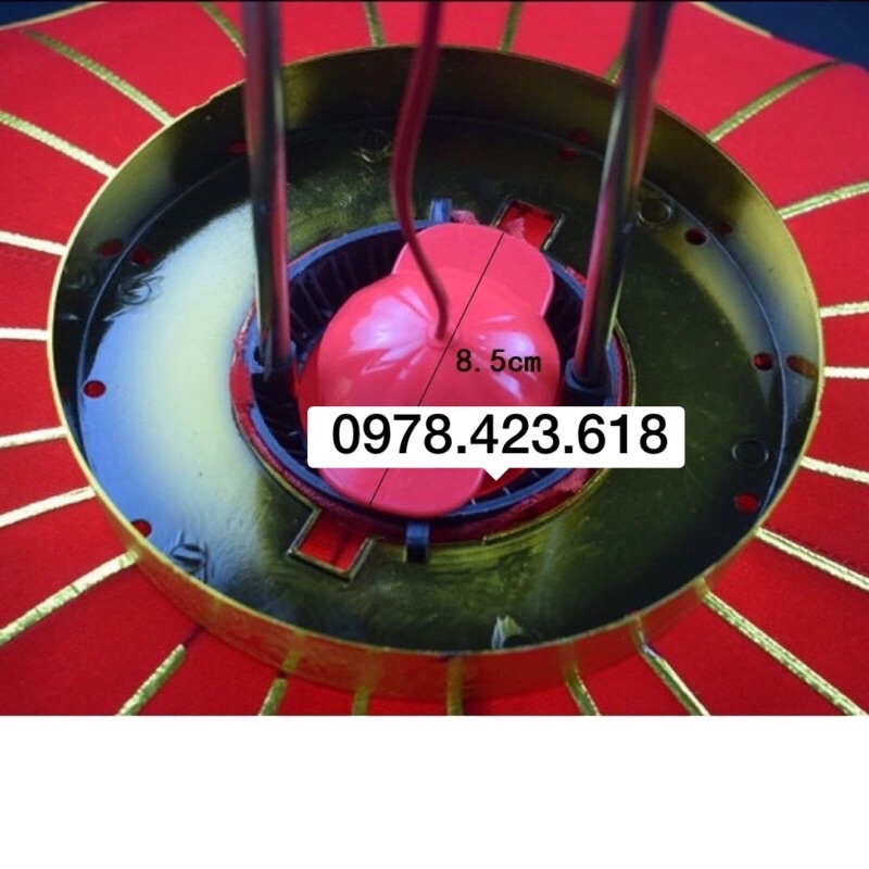 Đèn Led liền dây cắm 2m gắn đèn lồng trang Tết tiện dụng ngoài trời nắng mưa