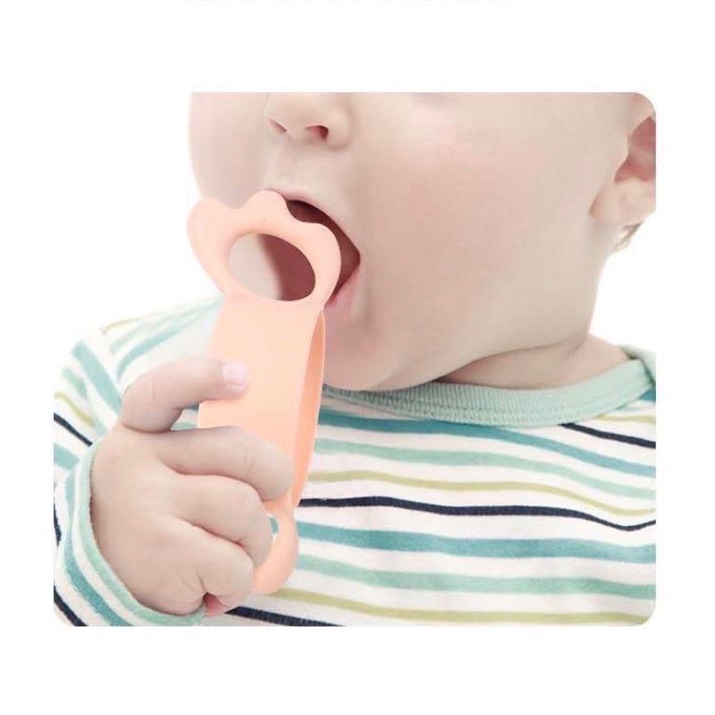 Tay cầm bình sữa Avent, Moyuum silicon, phù hợp với tất cả bình cổ rộng [ babyboo]