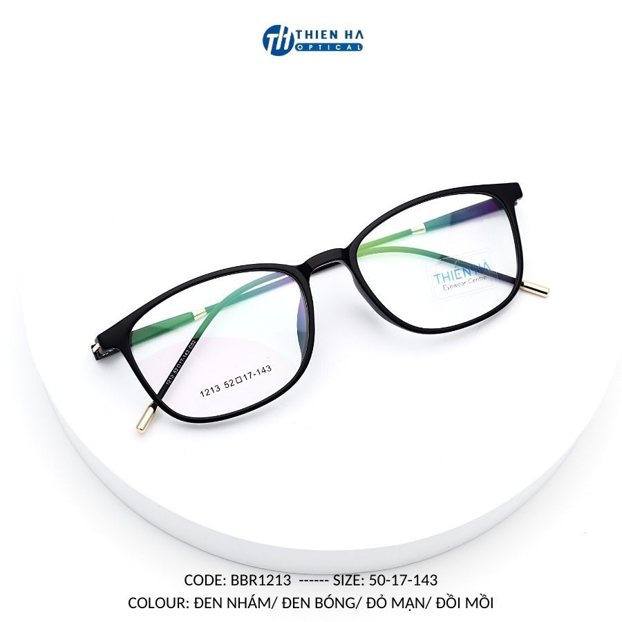 Gọng kính cận nhựa, kính cận hotrend TH1213, gọng kính giá rẻ,nhựa dẻo,nhiều màu, dáng oval trẻ trung kính mắt Thiên Hà | BigBuy360 - bigbuy360.vn