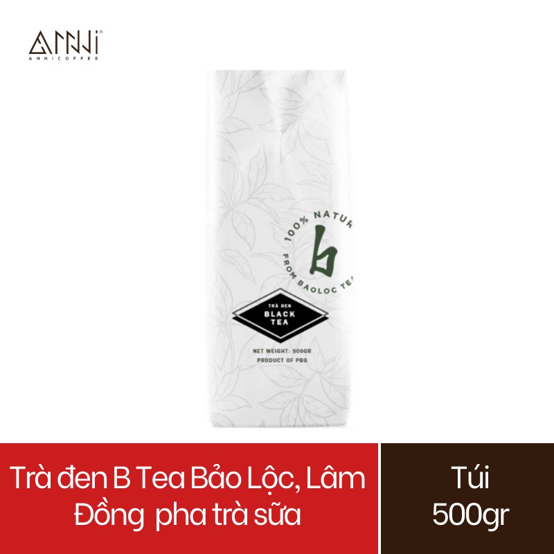 Trà đen B Tea Bảo Lộc, Lâm Đồng (500gr) pha trà sữa trân châu, trà sữa milk foam và đặc biệt là trà hoa quả
