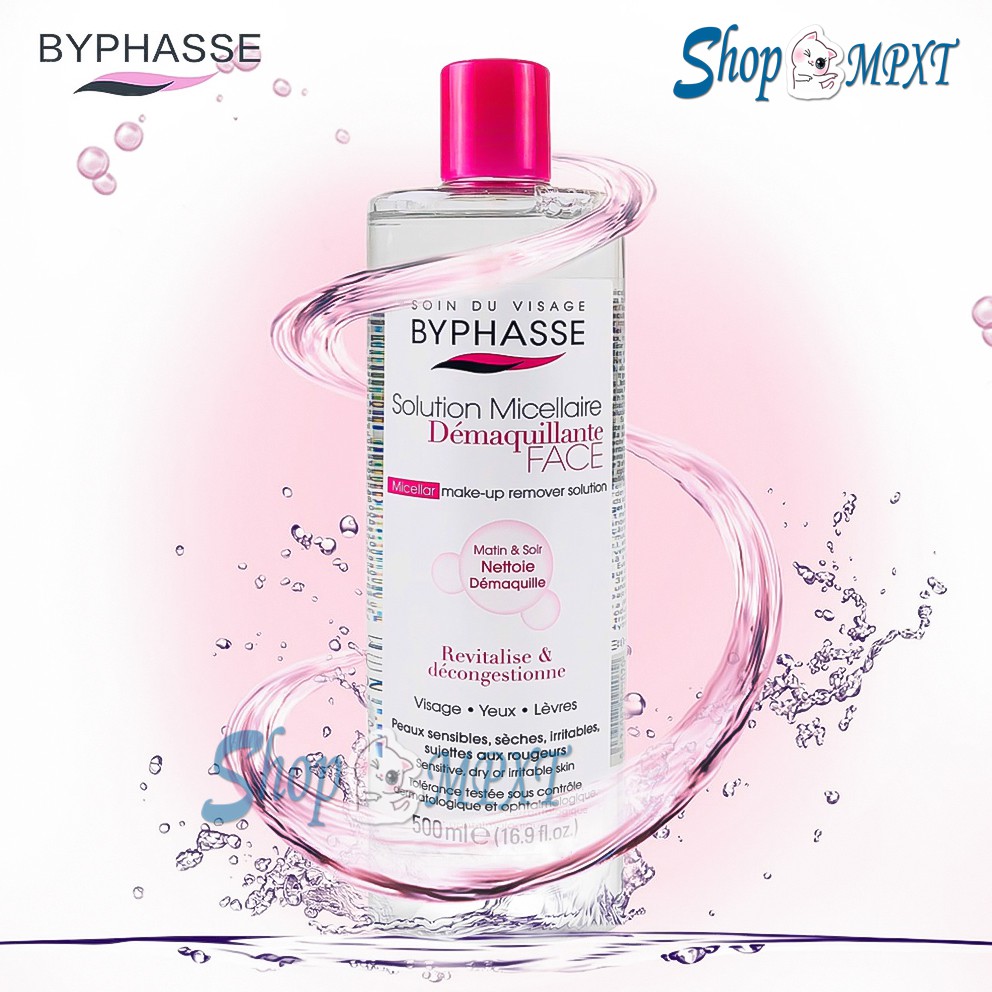 🌸Chính hãng🌸 Nước Tẩy Trang Byphasse Solution Micellaire Pure Skin cho mọi loại da 500ml | BigBuy360 - bigbuy360.vn