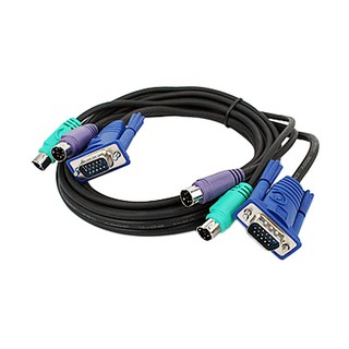 CÁP VGA KVM 3 IN 1 SỬ DỤNG BỘ DATA KVM PS2 DÙNG CHO NHIỀU CPU DÙNG CHUNG 1