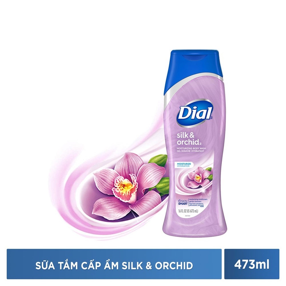 Sữa tắm dưỡng da Dial Gold, Spring water, LAVENDER & JASMINE, Muối hông Hymalayan 473ml - Made in USA
