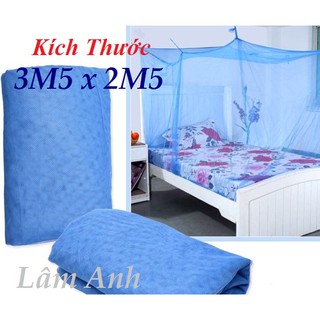 Mùng Ngủ Đặc Biệt 3M5x2M5 Lưới Xanh Dày Dặn