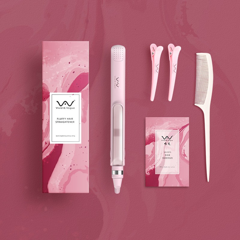 Máy Duỗi Tóc Điều Chỉnh Nhiệt VIVID&VOGUE Chuyên Nghiệp - Hàng Nhập Khẩu Lược răng ion âm tóc thẳng nóng bỏng 007A