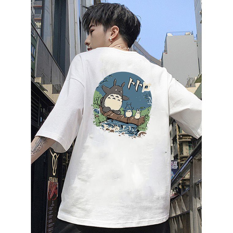 Áo thun unisex form rộng Toroto họa tiết Nhật Bản vải dày mịn 2020T2442