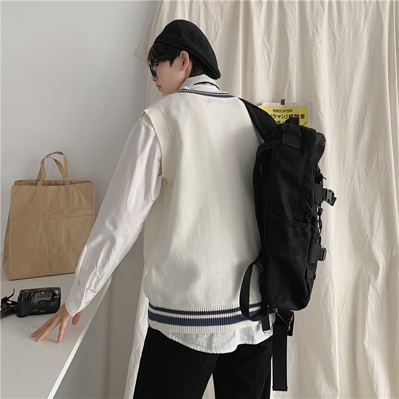 Áo len nam form rộng, Áo len sweater nam cổ v thời trang học sinh hàn quốc thời trang ulzzang | BigBuy360 - bigbuy360.vn