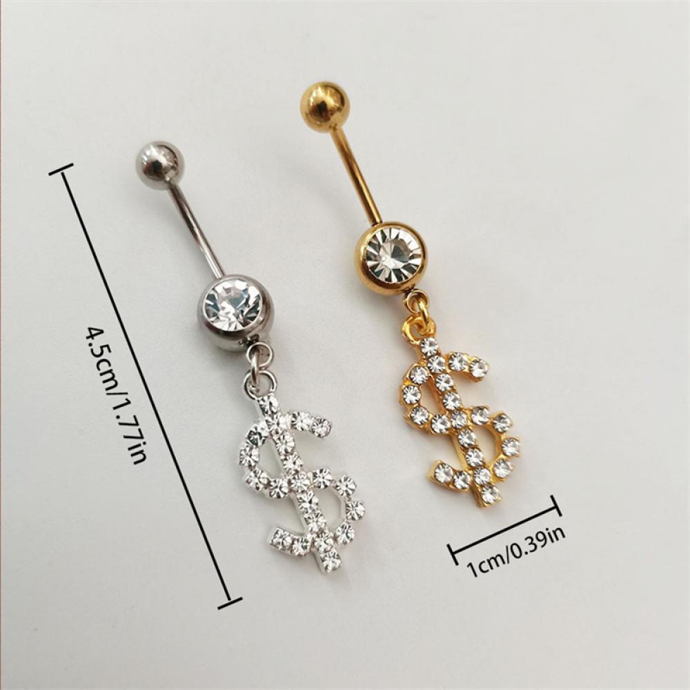 Khuyên Rốn Đơn Giản Đính Đá Zircon K4P8