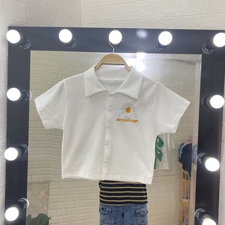 Áo croptop hoa cúc