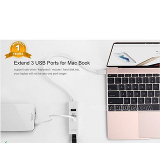 Cáp chuyển USB Type C to Lan + USB HUB Ugreen 20792