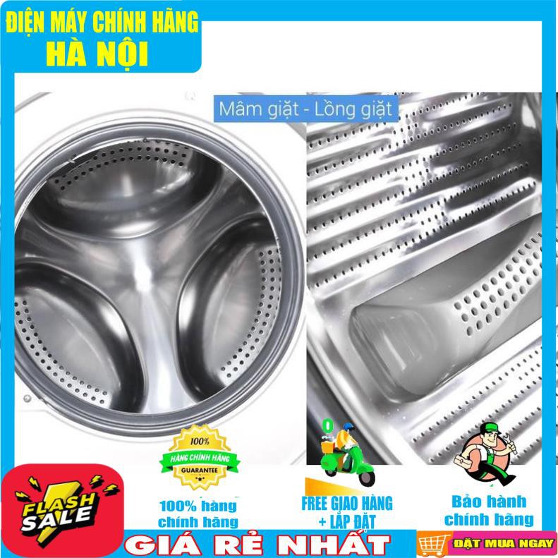 Máy giặt Aqua cửa ngang 8.5 kg màu vàng kim AQD-DD850A.N