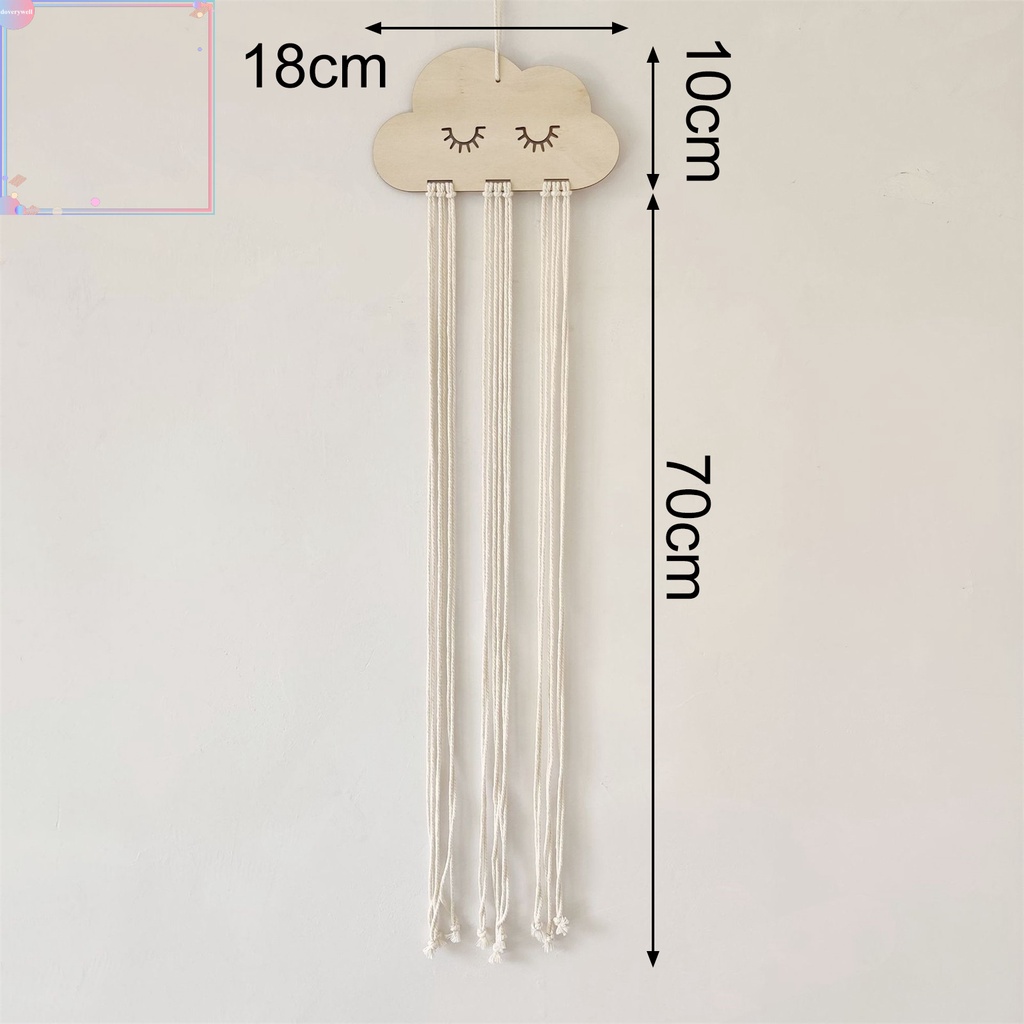Giá treo kẹp tóc hình đám mây nhiều màu sắc dễ thương