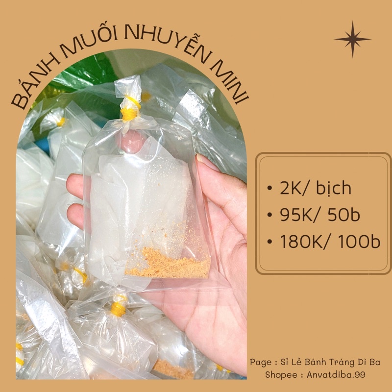 Bánh muối nhuyễn mini